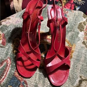 Halston vintage sling back heels